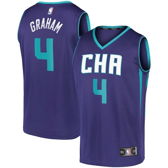 Fanatics Charlotte Hornets Devonte Graham Jersey - Statement Edition - Size M - Picture 1 of 11